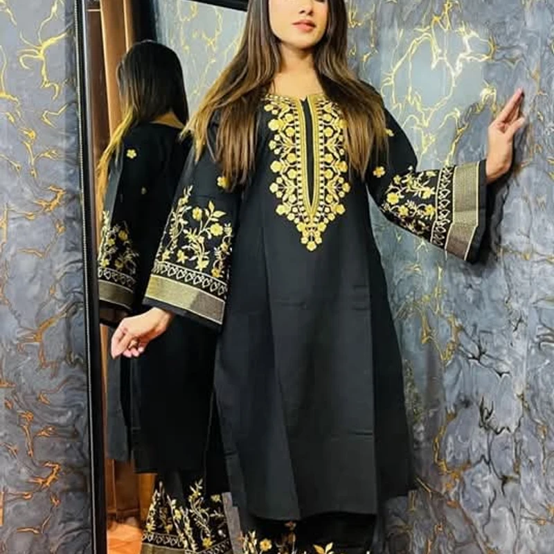 Adi Coton Panjabi black - Image 2