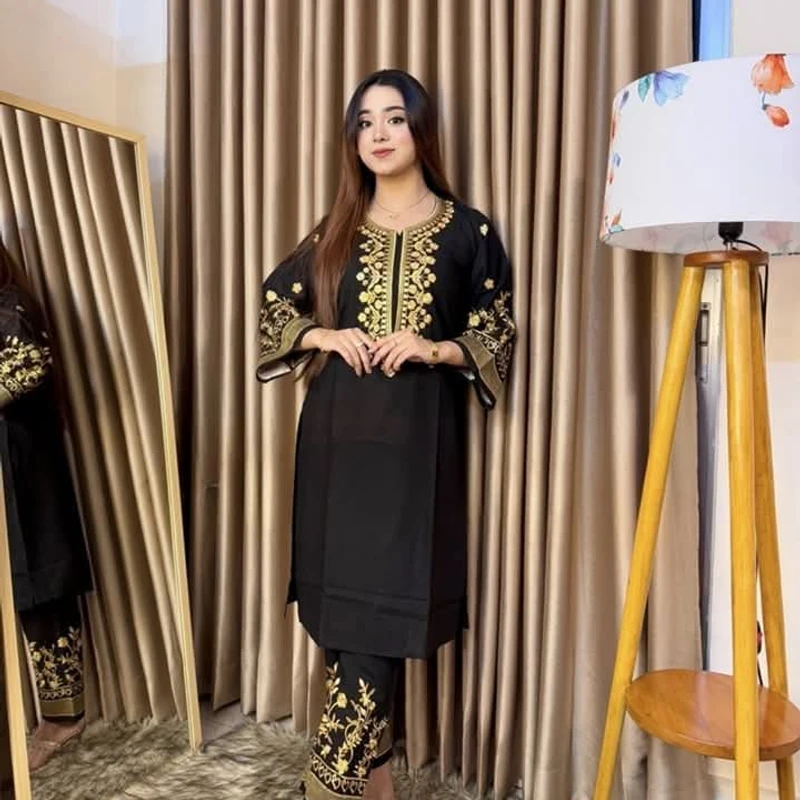 Adi Coton Panjabi black - Image 3