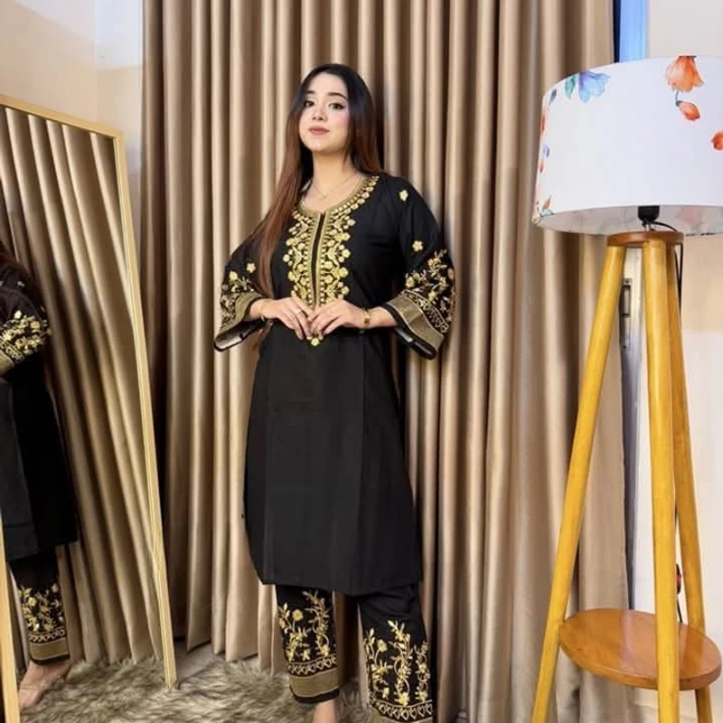 Adi Coton Panjabi black - Image 4