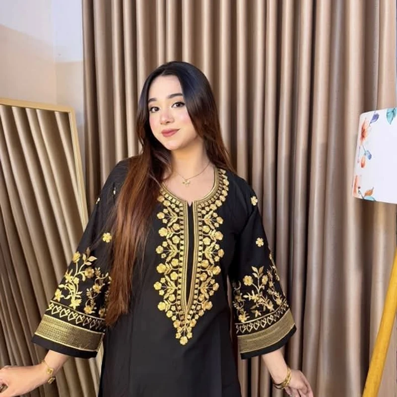 Adi Coton Panjabi black